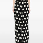 Pantaloni a pois in nero Junya watanabe - donna 