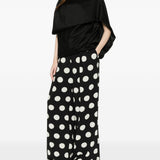 Pantaloni a pois in nero Junya watanabe - donna 