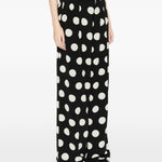 Pantaloni a pois in nero Junya watanabe - donna 