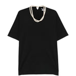 T-shirt con perle finte in nero Junya watanabe - donna 