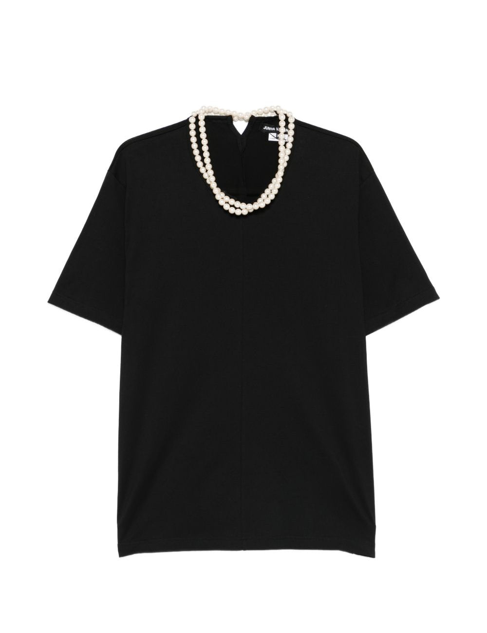 T-shirt con perle finte in nero Junya watanabe - donna 