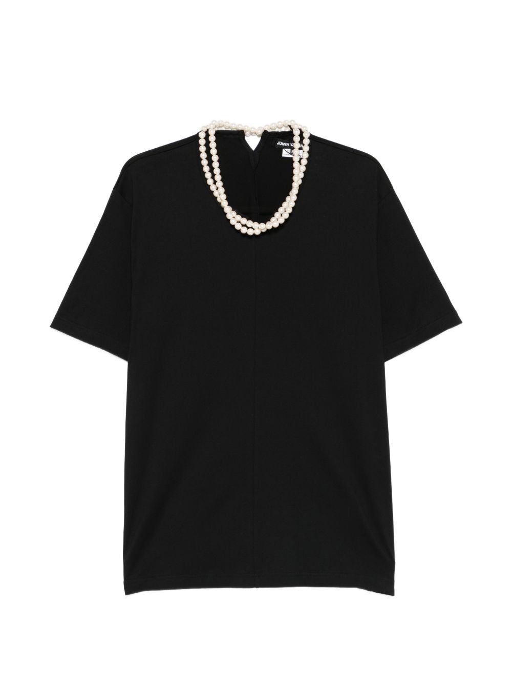 T-shirt con perle finte in nero Junya watanabe - donna 