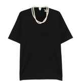 T-shirt con perle finte in nero Junya watanabe - donna 