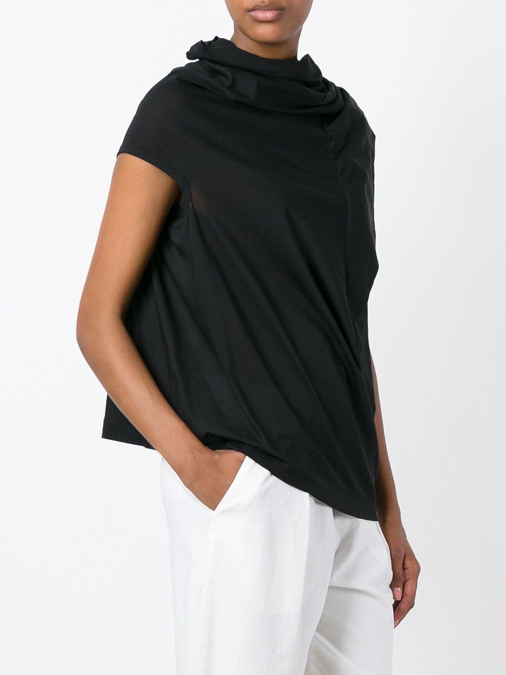 Top asimmetrico in nero Junya watanabe - donna 