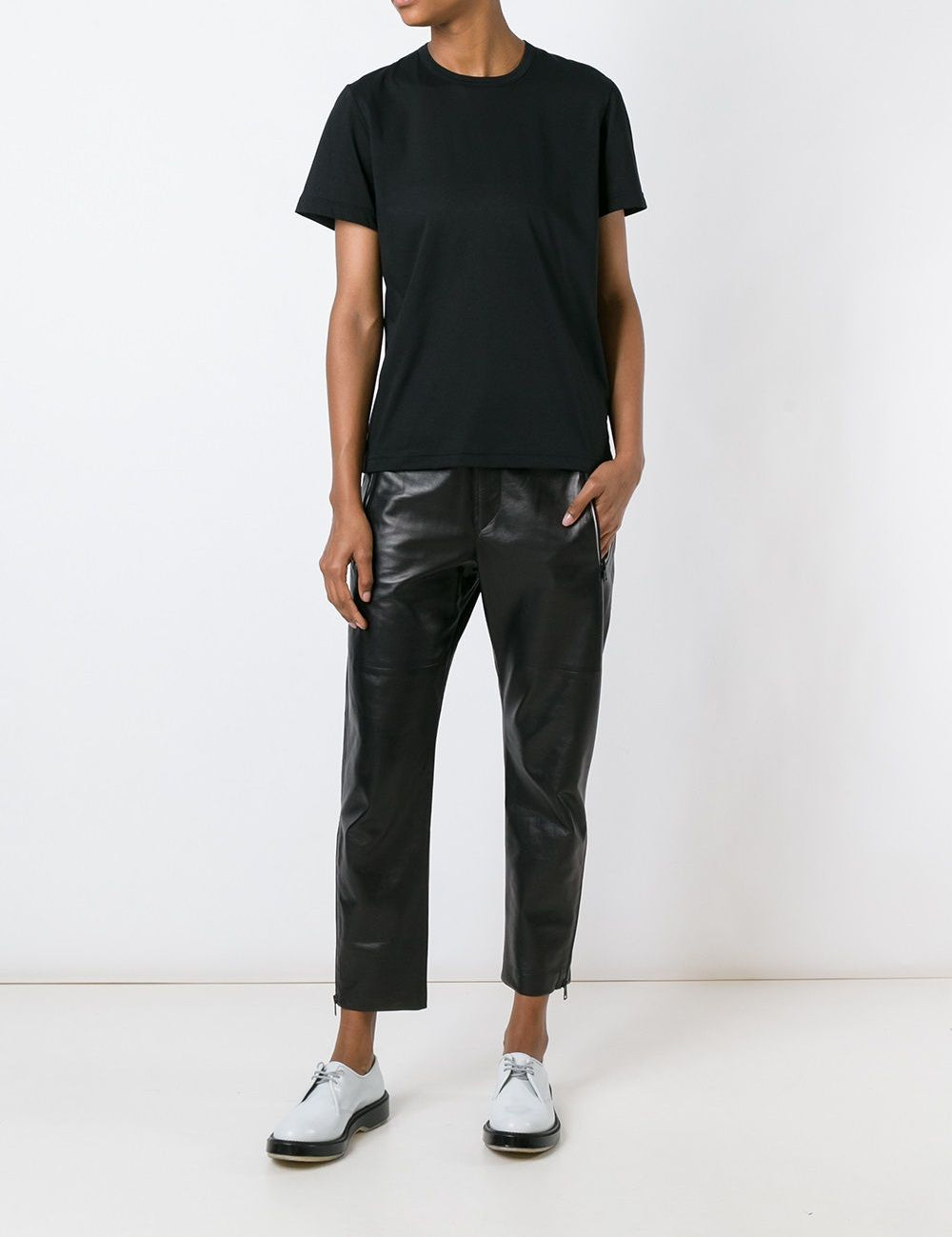 T-shirt a maniche corte in nero Junya watanabe - donna 