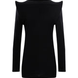 Top con spalline strutturate  in nero 