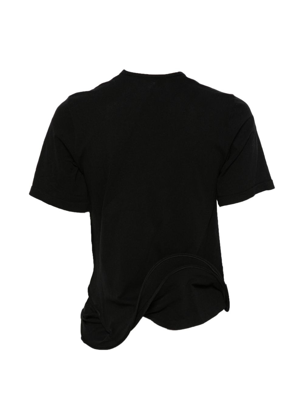 T-shirt con orlo strutturato in nero Junya watanabe - donna 