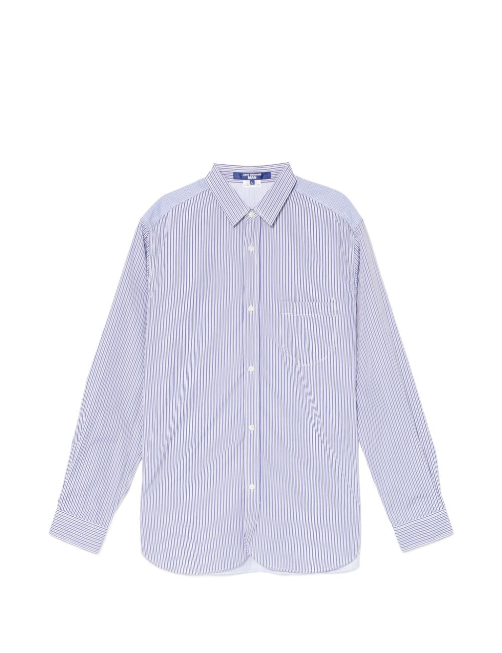 Camicia a righe in blu Junya Watanabe MAN - uomo 