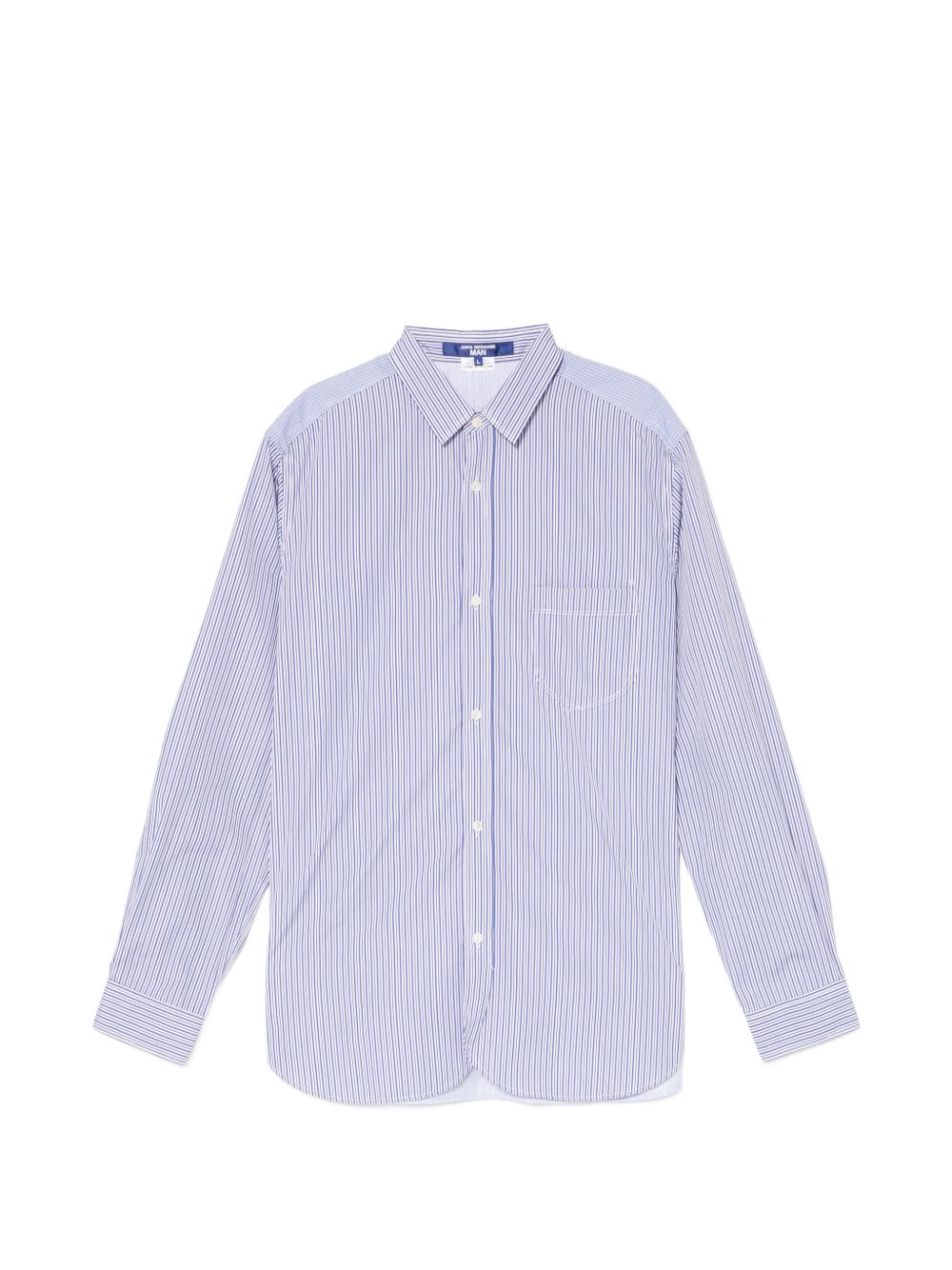 Camicia a righe in blu Junya Watanabe MAN - uomo 