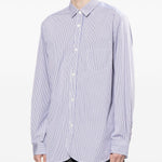 Camicia a righe in blu Junya Watanabe MAN - uomo 