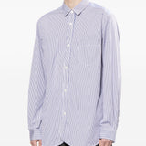 Camicia a righe in blu Junya Watanabe MAN - uomo 