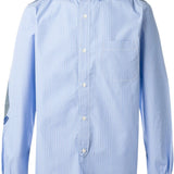 Camicia con dettaglio toppe in azzurro Junya Watanabe MAN - uomo 