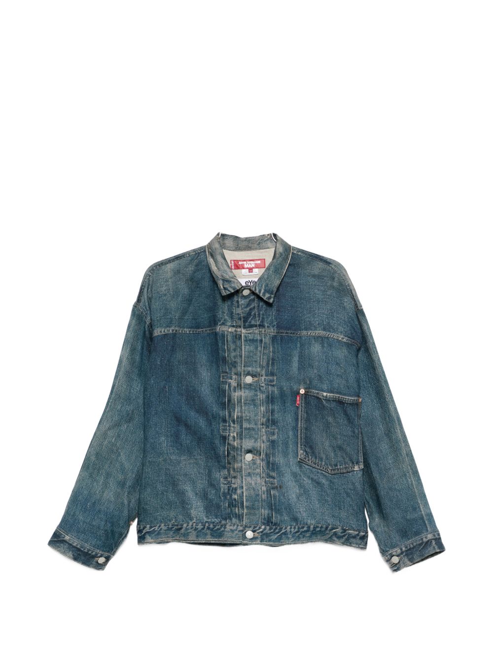 Giacca denim con bottoni in blu Junya watanabe - uomo 
