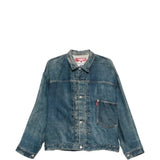 Giacca denim con bottoni in blu Junya watanabe - uomo 