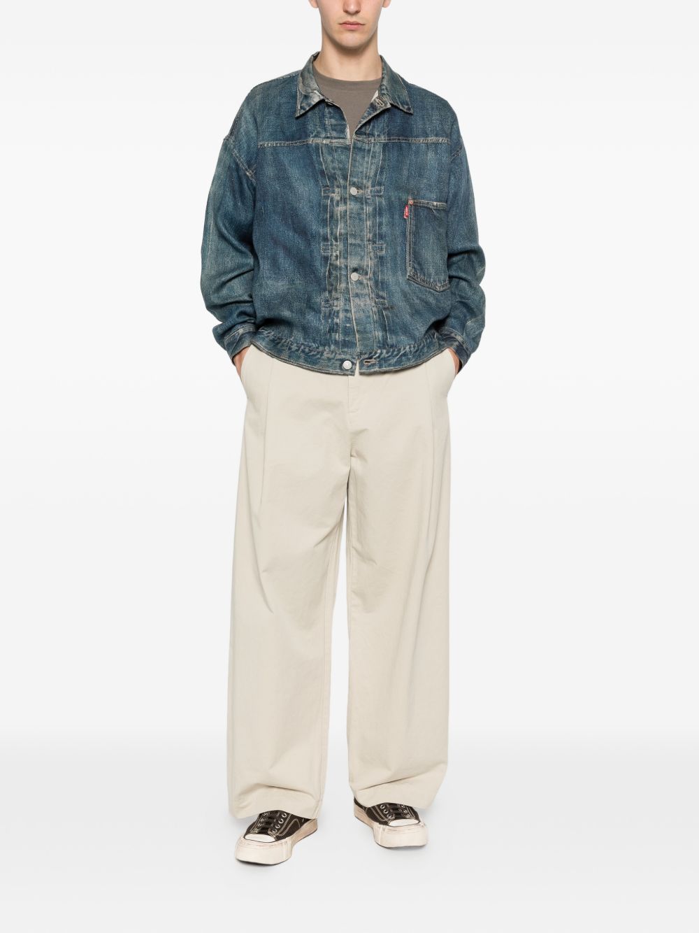 Giacca denim con bottoni in blu Junya watanabe - uomo 
