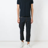Jeans crop a gamba dritta in blu Junya watanabe - uomo 
