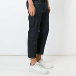 Jeans crop a gamba dritta in blu Junya watanabe - uomo 