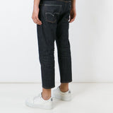 Jeans crop a gamba dritta in blu Junya watanabe - uomo 