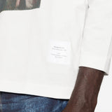 T-shirt a maniche lunghe in bianco Junya watanabe - uomo 