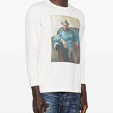 T-shirt a maniche lunghe in bianco Junya watanabe - uomo 