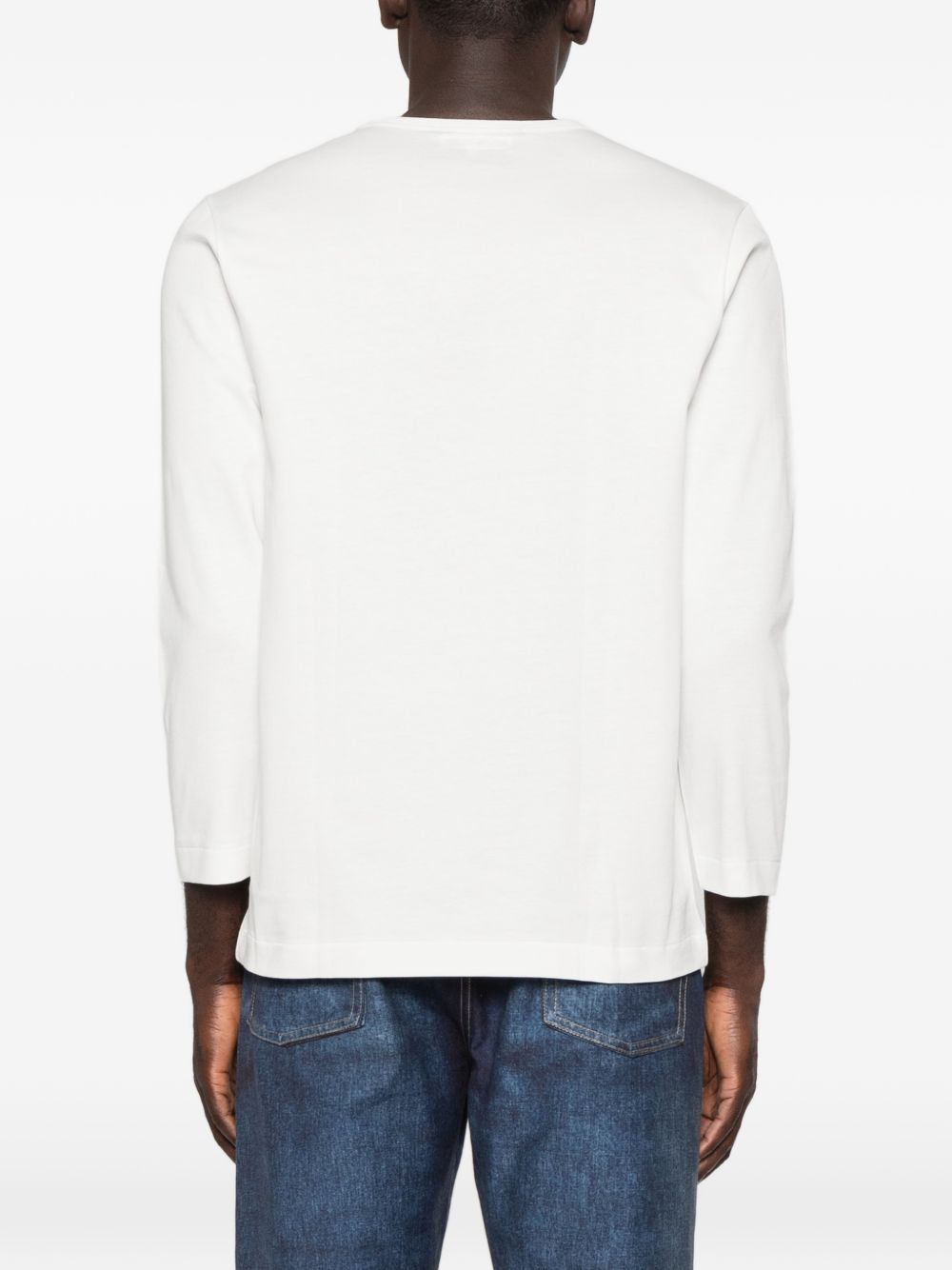 T-shirt a maniche lunghe in bianco Junya watanabe - uomo 