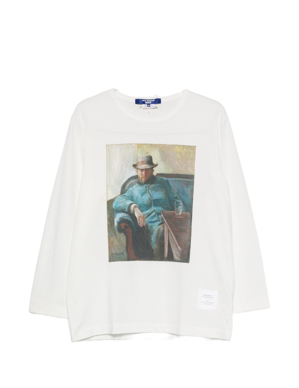 T-shirt a maniche lunghe in bianco Junya watanabe - uomo 