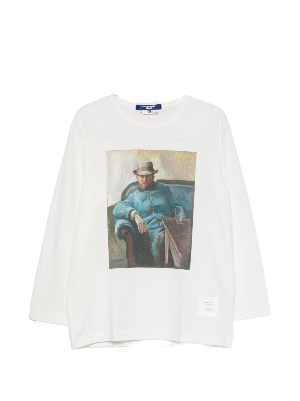 T-shirt a maniche lunghe in bianco Junya watanabe - uomo 