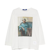 T-shirt a maniche lunghe in bianco Junya watanabe - uomo 