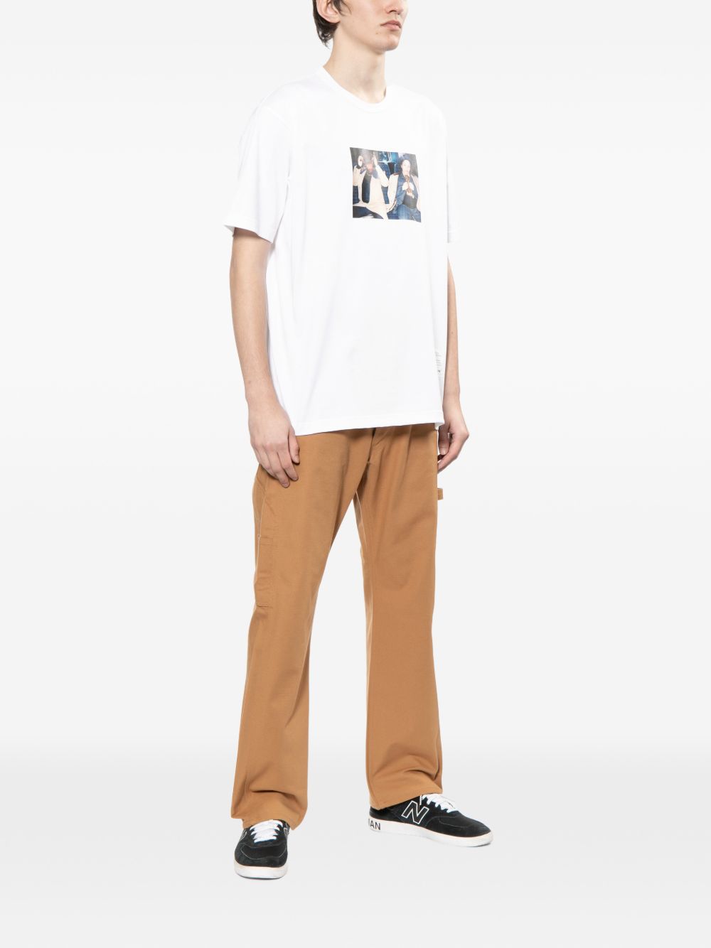 T-shirt con stampa in bianco Junya watanabe - uomo 
