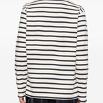 Polo a maniche lunghe a righe in bianco e blu Junya watanabe - uomo 