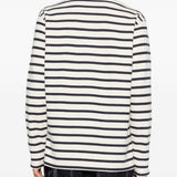 Polo a maniche lunghe a righe in bianco e blu Junya watanabe - uomo 