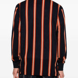 Polo a maniche lunghe a righe in nero Junya watanabe - uomo 