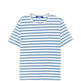 T-shirt a righe in blu e bianco Junya watanabe - uomo 