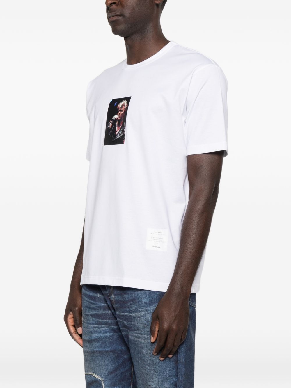 T-shirt a maniche corte in bianco Junya watanabe - uomo 