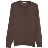 Maglione a girocollo in marrone Kangra - uomo 