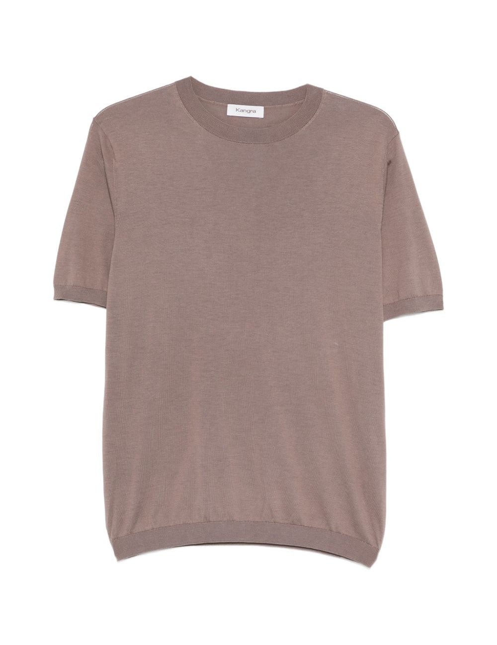 T-shirt a maniche corte con scollo girocollo in marrone Kangra - uomo 