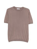Kangra brown crewneck short-sleeved T-shirt - men