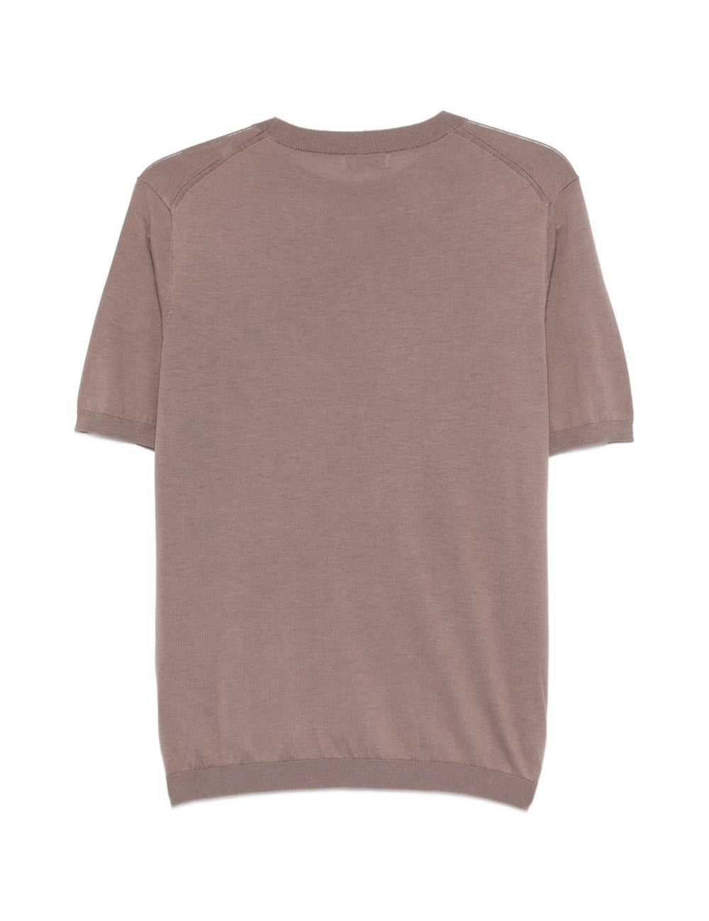 T-shirt a maniche corte con scollo girocollo in marrone Kangra - uomo 