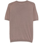 T-shirt a maniche corte con scollo girocollo in marrone Kangra - uomo 