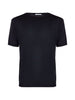 Men's Kangra short-sleeved knitted T-shirt in black