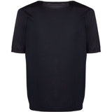 T-shirt in maglia a maniche corte  in nero Kangra - uomo 