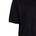 T-shirt in maglia a maniche corte  in nero Kangra - uomo 