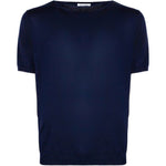 T-shirt a maniche corte in blu Kangra - uomo 