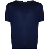 T-shirt a maniche corte in blu Kangra - uomo 