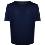 T-shirt a maniche corte in blu Kangra - uomo 