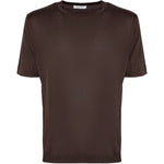 T-shirt a maniche corte in maglia  in marrone Kangra - uomo 