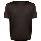 T-shirt a maniche corte in maglia  in marrone Kangra - uomo 