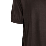T-shirt a maniche corte in maglia  in marrone Kangra - uomo 