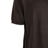 T-shirt a maniche corte in maglia  in marrone Kangra - uomo 
