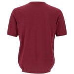 T-shirt a girocollo in bordeaux Kangra - uomo 